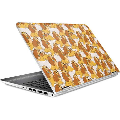 Disney Lady & The Tramp Lady Pattern HP Pavilion Skin